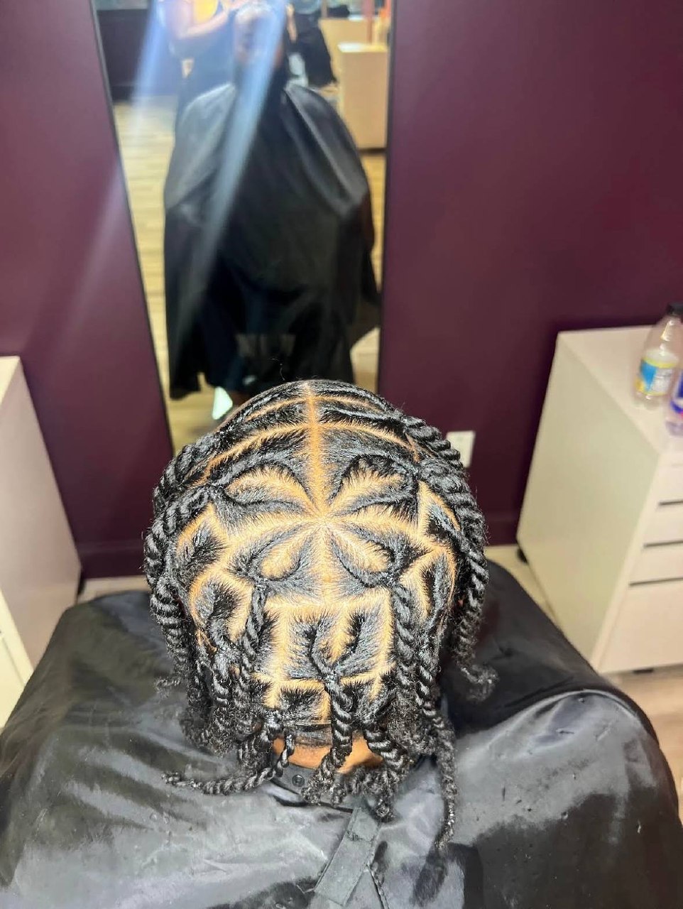Star Pattern Cornrows