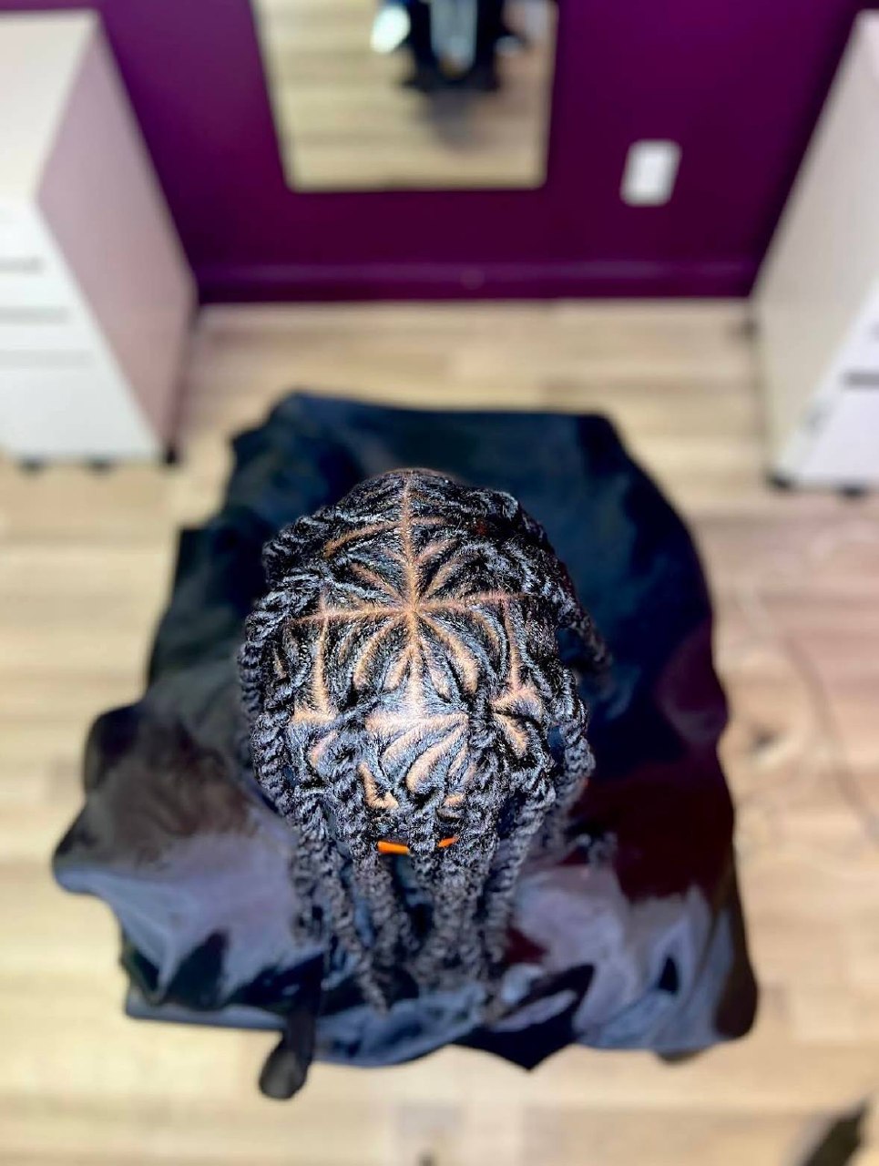 Cornrow Pattern Top View